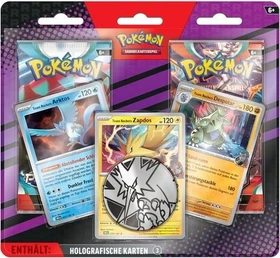 Pokémon -Arktos, Zapdos,Despotar Enhanced 3-Pack Blister