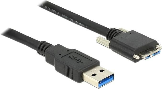 DeLOCK USB 3.0 [Stecker-A]/Micro-B [Stecker-A] mit Schrauben, 1m