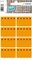 Herma Tiefkühletiketten Eiskristalle, 26x40mm, orange, 6 Blatt (48 Etiketten) Vorschaubild