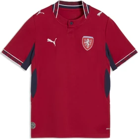 Puma FIFA WM 2026 Tschechien Heimtrikot kurzarm dark cherry/puma navy (Junior)