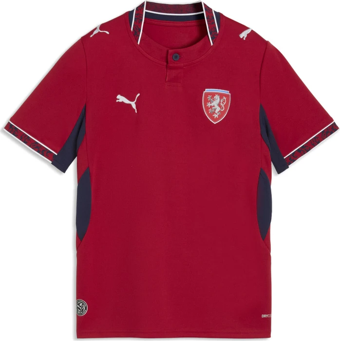Puma FIFA WM 2026 Tschechien Heimtrikot kurzarm dark cherry/puma navy (Junior)