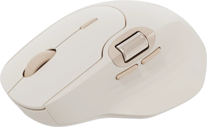 Rapoo MT560 Multi-Mode Wireless Mouse, Creme weiß, USB/Bluetooth