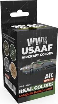 AK-Interactive 2nd Gen Real Colors WWII USAAF Aircraft Colors Farbset, 4-tlg.