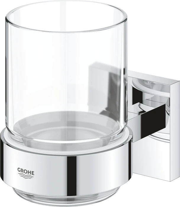 Grohe Start Cube Zahnputzbecher mit Halter chrom