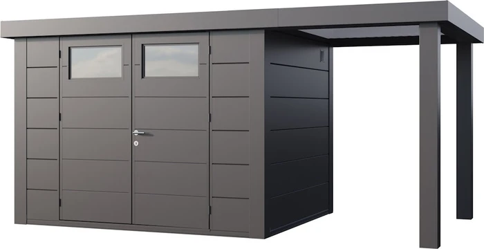 Telluria Classico 3024 Gerätehaus inkl. Anbau 1.68m rechts anthrazit