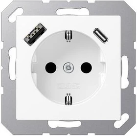 Jung SCHUKO Steckdose mit USB-Ladegerät