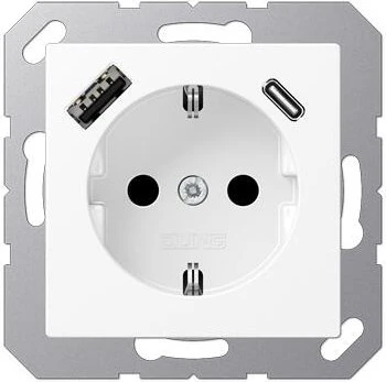 Jung SCHUKO Steckdose mit USB-Ladegerät