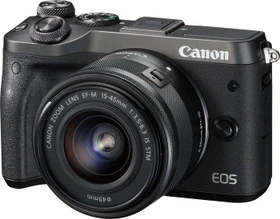 Canon EOS M6 schwarz mit Objektiv EF-M 15-45mm 3.5-6.3 IS STM