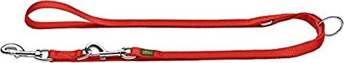 Hunter Extra Long Verstellbare Führleine für Hunde, Nylon, extra lang, strapazierfähhig, pflegeleicht, 2x300cm, rot