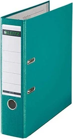 Leitz Qualitäts Ordner 2-Ring 180° Plastik, 80mm, A4, türkis, 10er-Pack