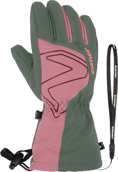 Ziener Laval AS Skihandschuhe green mud (Junior)