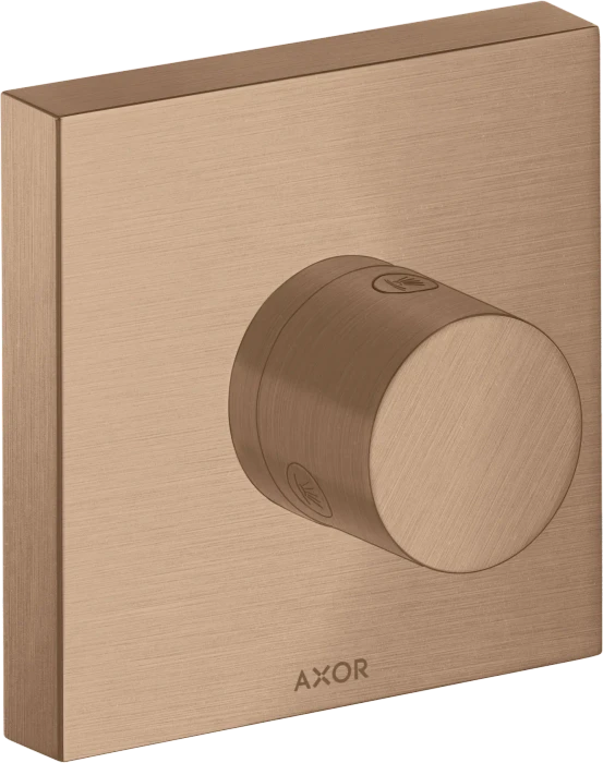 Hansgrohe AXOR ShowerSolutions Ab- und Umstellventil Trio/ Quattro 120/120 Unterputz brushed red gold
