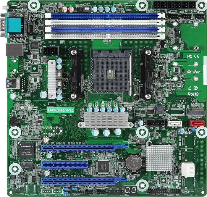 ASRock Rack B450D4U-V1L (AMD AM4)