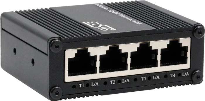 Exsys Industrial Railmount Gigabit Switch, 5x RJ-45