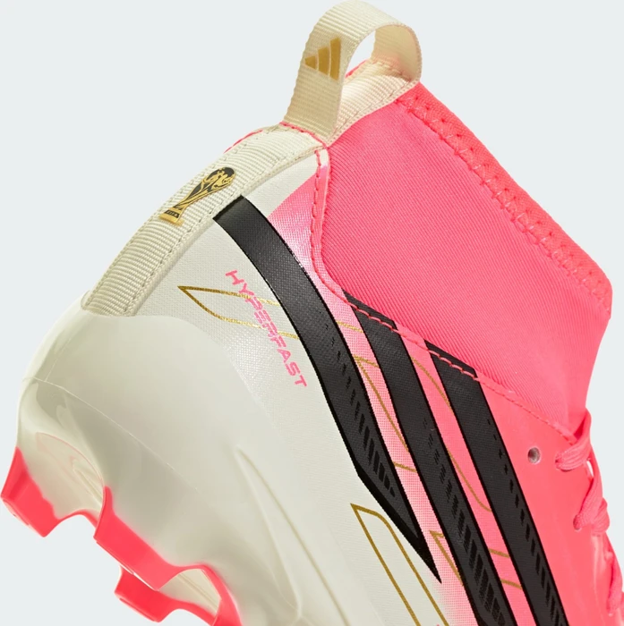 adidas F50 Hyperfast League Mid FG solar turbo/core black/gold metallic (Junior)
