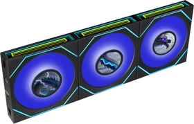 Lian Li Uni Fan SL-INF LCD FLEX ARGB Reverse Blade, schwarz, 120mm, 3er-Pack