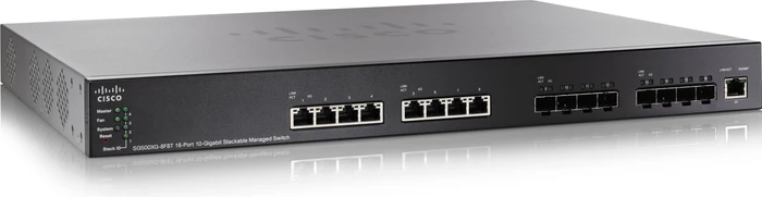 Cisco SG500XG Rackmount 10G Managed Stacking Switch, 8x RJ-45, 8x SFP+