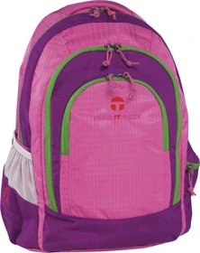 Take It Easy Berlin Light Nylon pink/grün Schulrucksack