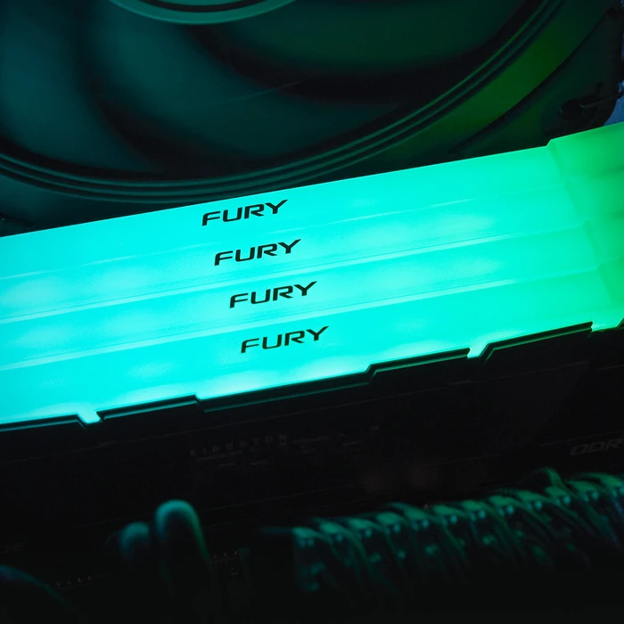 Kingston FURY Renegade RGB UDIMM 16GB Kit, DDR4-4000, CL19-23-23, 1RX8