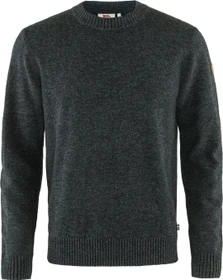Fjällräven Övik Round Neck Strickpullover dark grey (Herren)