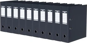 Elba Strong Line Ordner 2-Ring, 80mm, A4, anthrazit, 10er-Pack