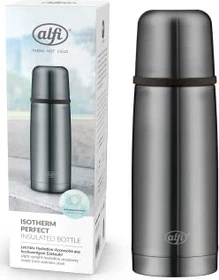 alfi Isotherm Perfect Automatikverschluss Isolierflasche 350ml edelstahl space grey