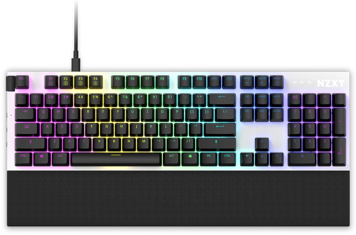 NZXT Function, matt, LEDs RGB, hot-swap, weiß, Gateron RED, USB, DE