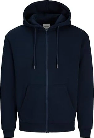 Jack & Jones Einfarbig Zip Hoodie navy (Herren)