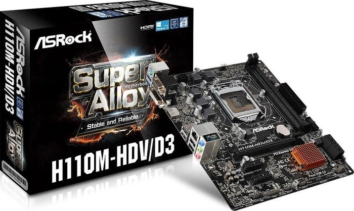 ASRock H110M-HDV/D3 (Intel 1151)