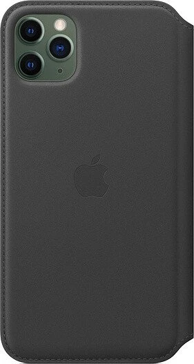 Apple Leder Folio Case für iPhone 11 Pro Max schwarz