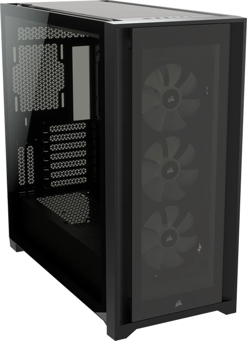 Corsair iCue 5000X RGB, schwarz, Glasfenster