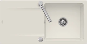Villeroy & Boch Siluet 60 Einbau Becken reversibel mit Ablauffernbedienung crema