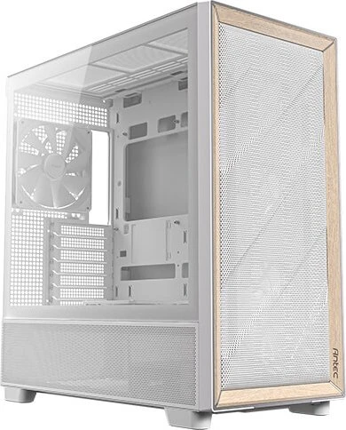 Antec Flux, weiß/braun, Glasfenster