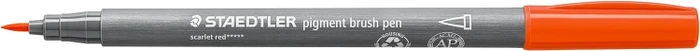 Staedtler pigment brush pen 371 scharlachrot, 10er-Pack