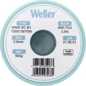 Weller WSW SC M1 Lötzinn 0.8mm, 500g