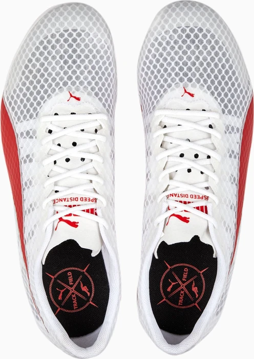 Puma evoSPEED Distance 11 puma white/puma red/metallic silver