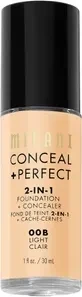 Milani Conceal + Perfect 2-in-1 Foundation + Concealer 00B light, 30ml