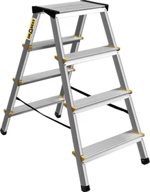 Drabest Alu 2-tlg. Haushaltsleiter, 2x 4 Stufen