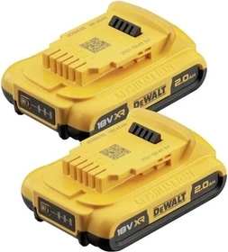 DeWalt DCB183D2 XR Werkzeug-Akku 18V, 2.0Ah, Li-Ionen, 2 Akkus [4.0Ah] [72Wh]
