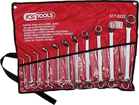 KS Tools Doppelringschlüssel Schraubenschlüsselsatz inkl. Tasche, 11-tlg.