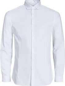 Jack & Jones Super Slim Fit Hemd langarm weiß (Herren)