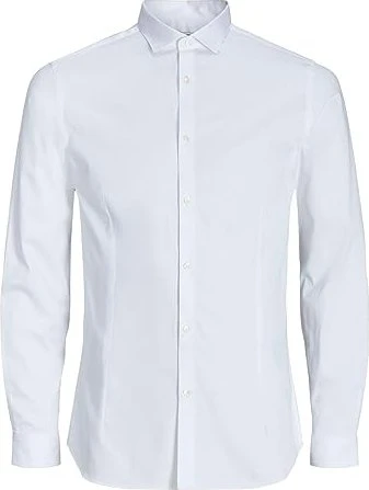 Jack & Jones Super Slim Fit Hemd langarm weiß (Herren)