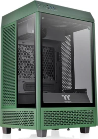 Thermaltake The Tower 100 Racing Green, grün, Glasfenster, Mini-ITX