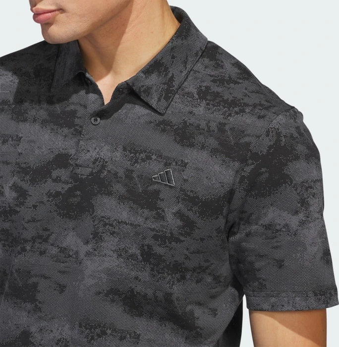 adidas Go-To Printed Mesh Poloshirt kurzarm schwarz (Herren)