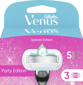 Gillette Venus Pro Smooth Sensitive Rasierklinge Party Edition, 3 Stück