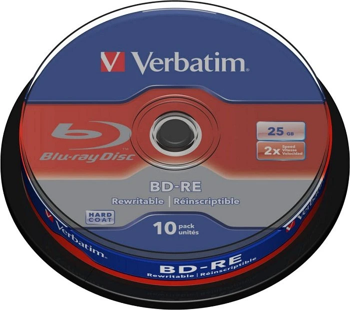 Verbatim BD-RE 25GB, 2x, 10er Spindel