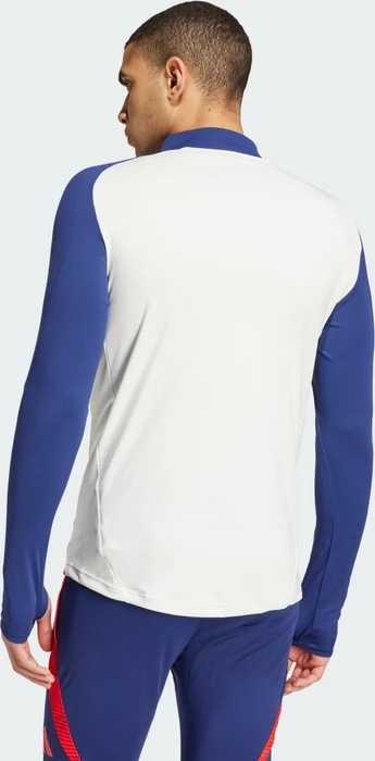 adidas Olympique Lyon Tiro 24 Funktionsshirt langarm white tint/midnight indigo/bright red (Herren)