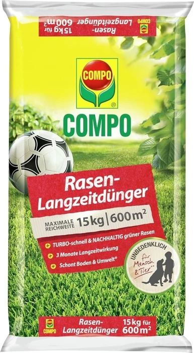 Compo Rasendünger mit Langzeitwirkung, 15kg