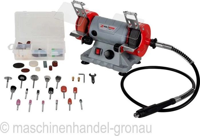 Holzmann DSM75SET_230V Elektro-Doppelschleifer inkl. Zubehör