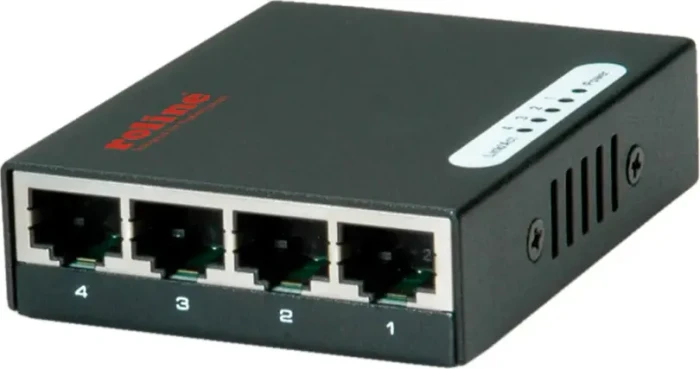 Roline Desktop Switch, 4x RJ-45